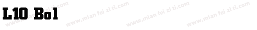L10 Bold字体转换